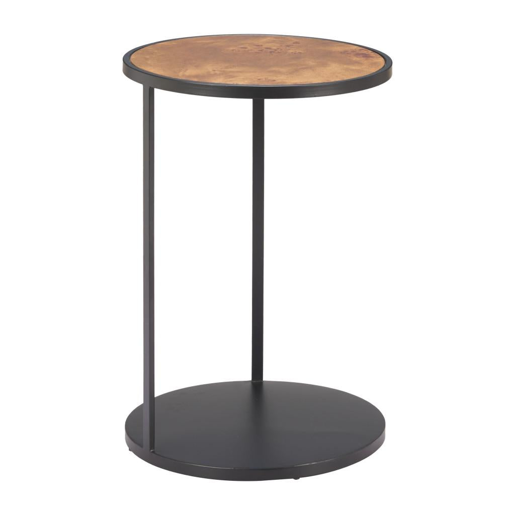 ZUO Nodo Side Table Brown & Black