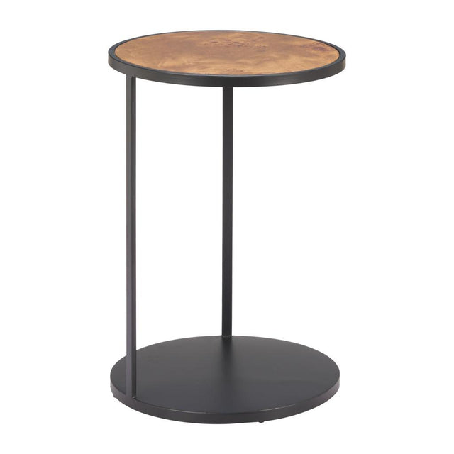 ZUO Nodo Side Table Brown & Black