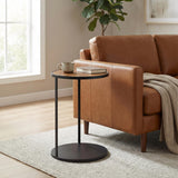 ZUO Nodo Side Table Brown & Black