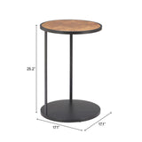 ZUO Nodo Side Table Brown & Black
