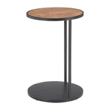 ZUO Nodo Side Table Brown & Black