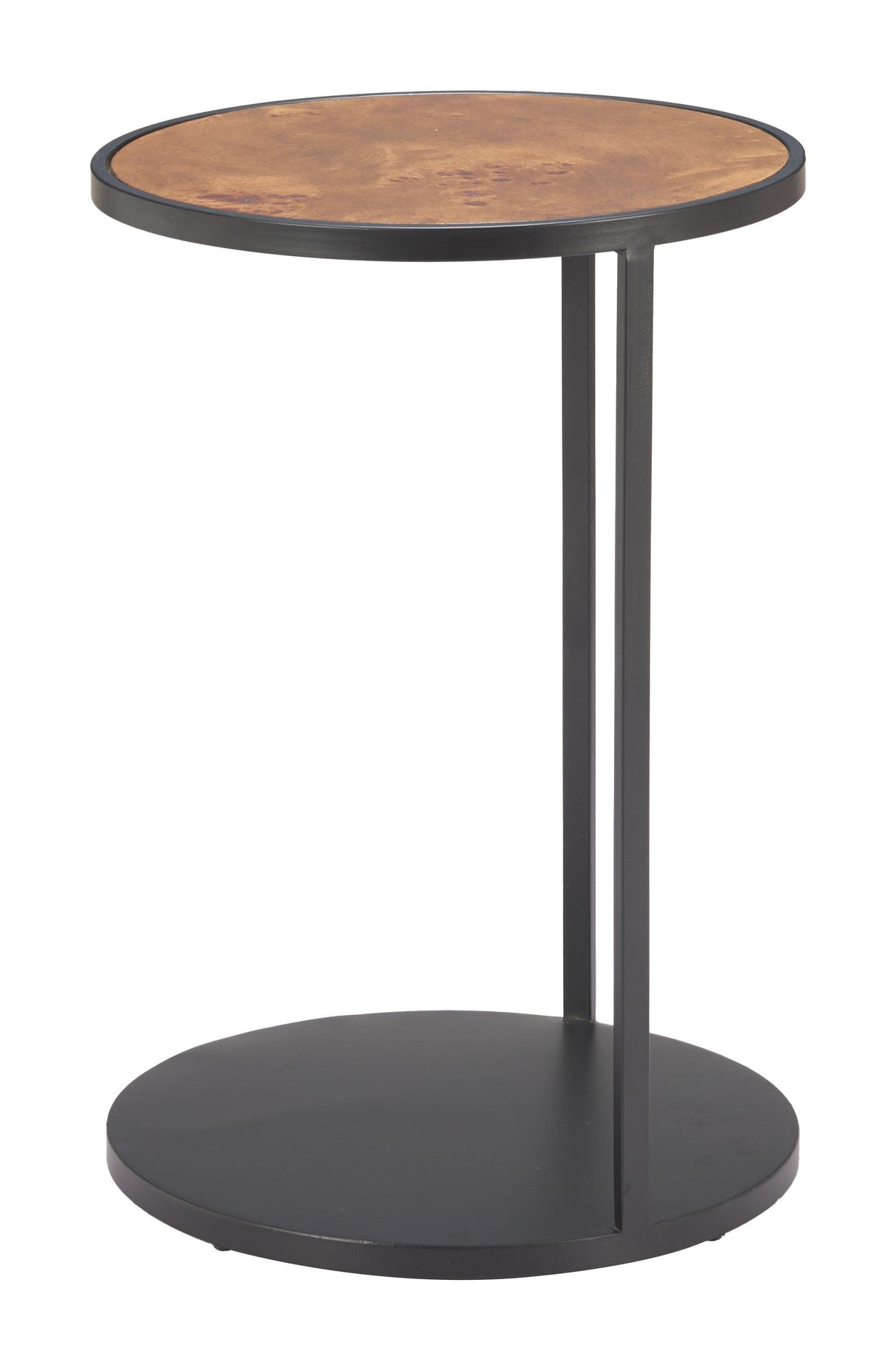 ZUO Nodo Side Table Brown & Black
