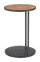 ZUO Nodo Side Table Brown & Black
