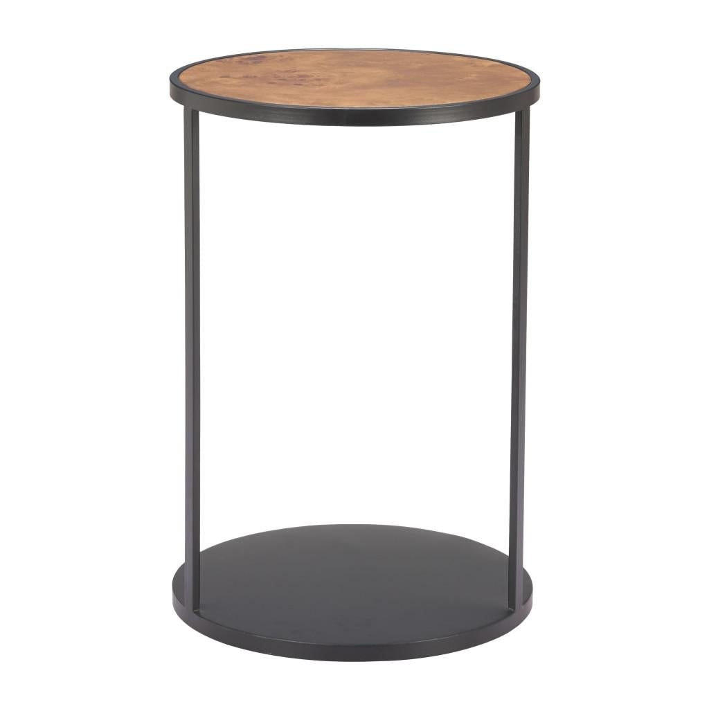 ZUO Nodo Side Table Brown & Black