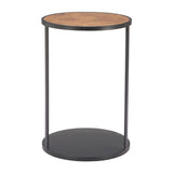 ZUO Nodo Side Table Brown & Black