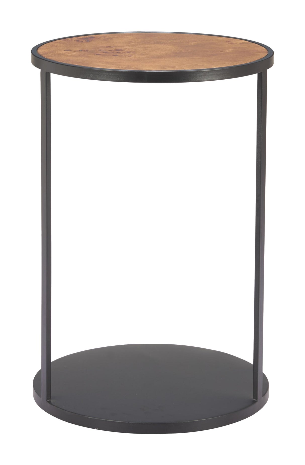 ZUO Nodo Side Table Brown & Black
