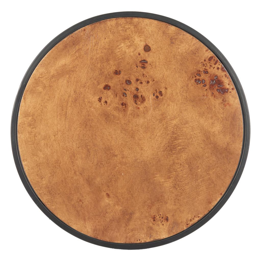 ZUO Nodo Side Table Brown & Black