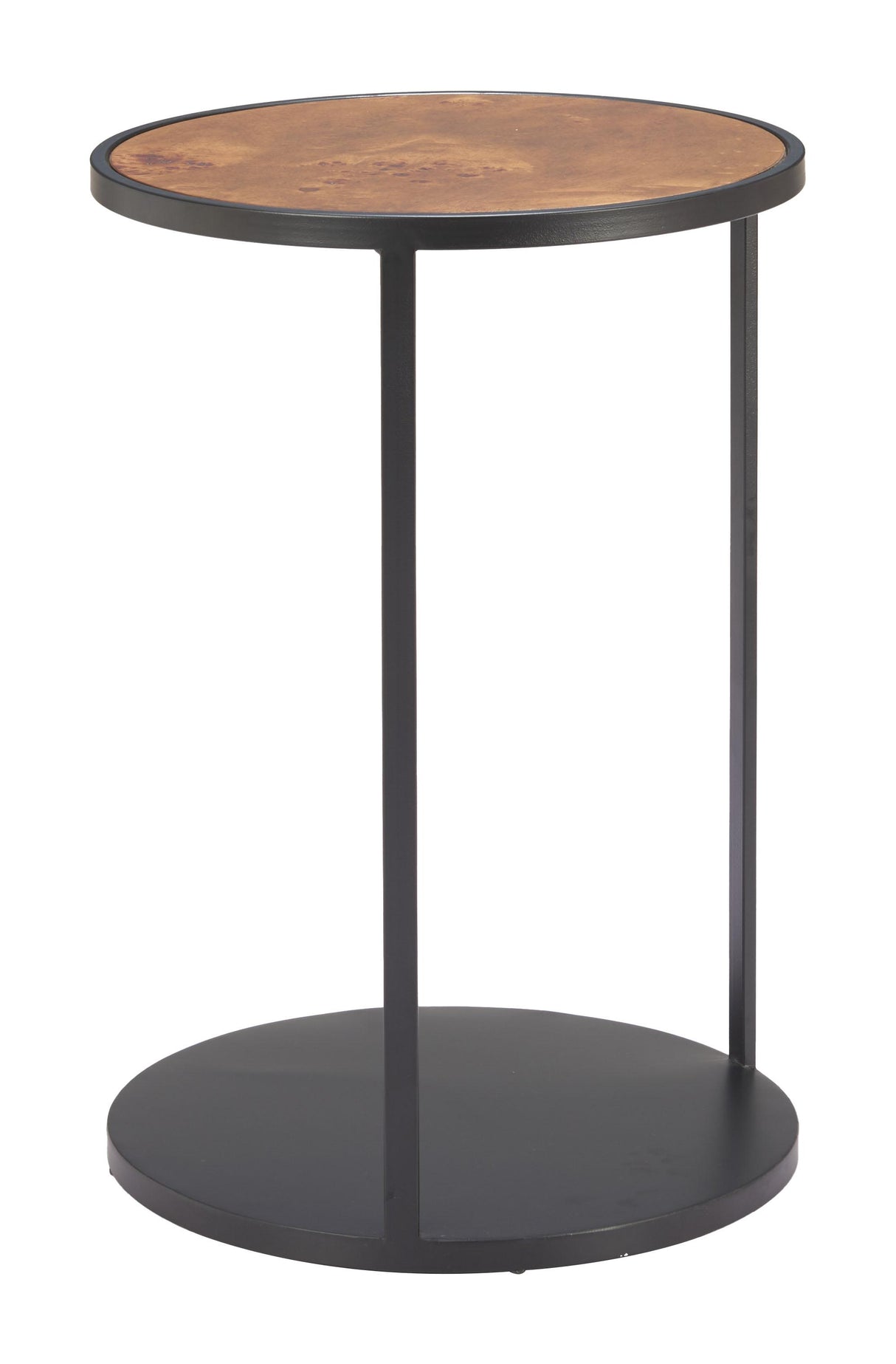 ZUO Nodo Side Table Brown & Black