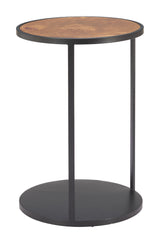 ZUO Nodo Side Table Brown & Black