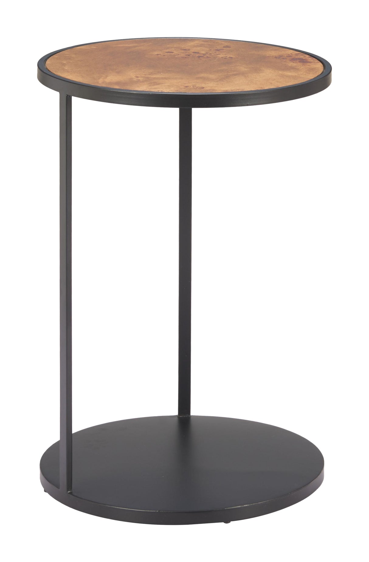 ZUO Nodo Side Table Brown & Black