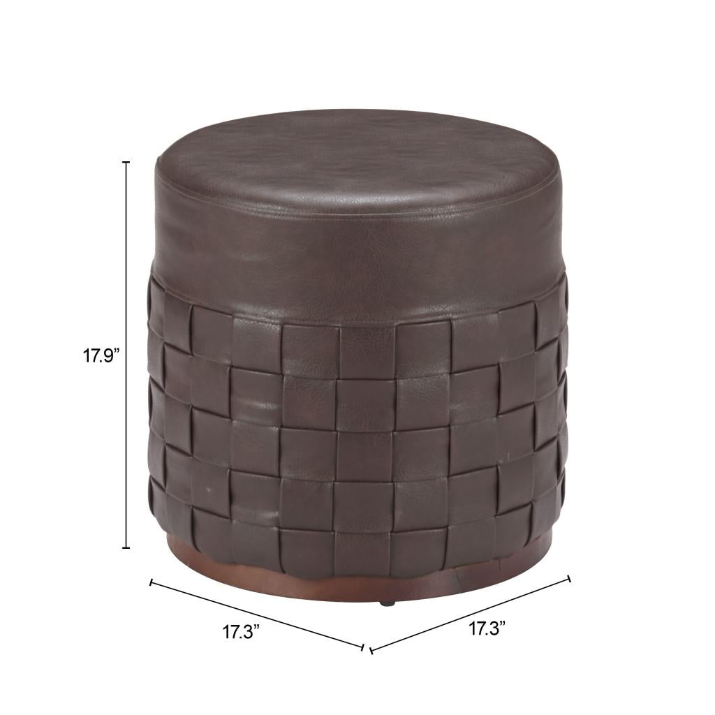 ZUO Filo Ottoman Espresso