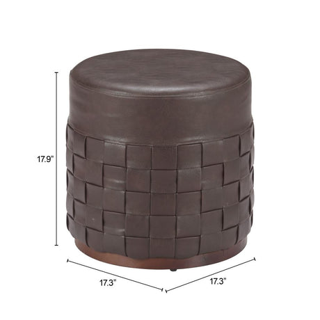 ZUO Filo Ottoman Espresso