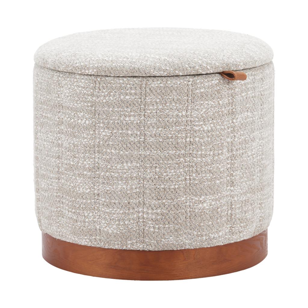 ZUO Fije Storage Ottoman Gray