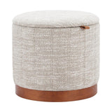 ZUO Fije Storage Ottoman Gray