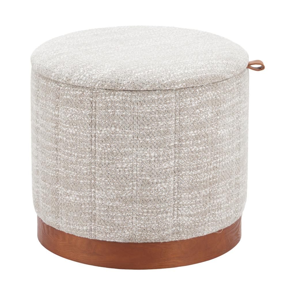 ZUO Fije Storage Ottoman Gray