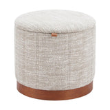 ZUO Fije Storage Ottoman Gray