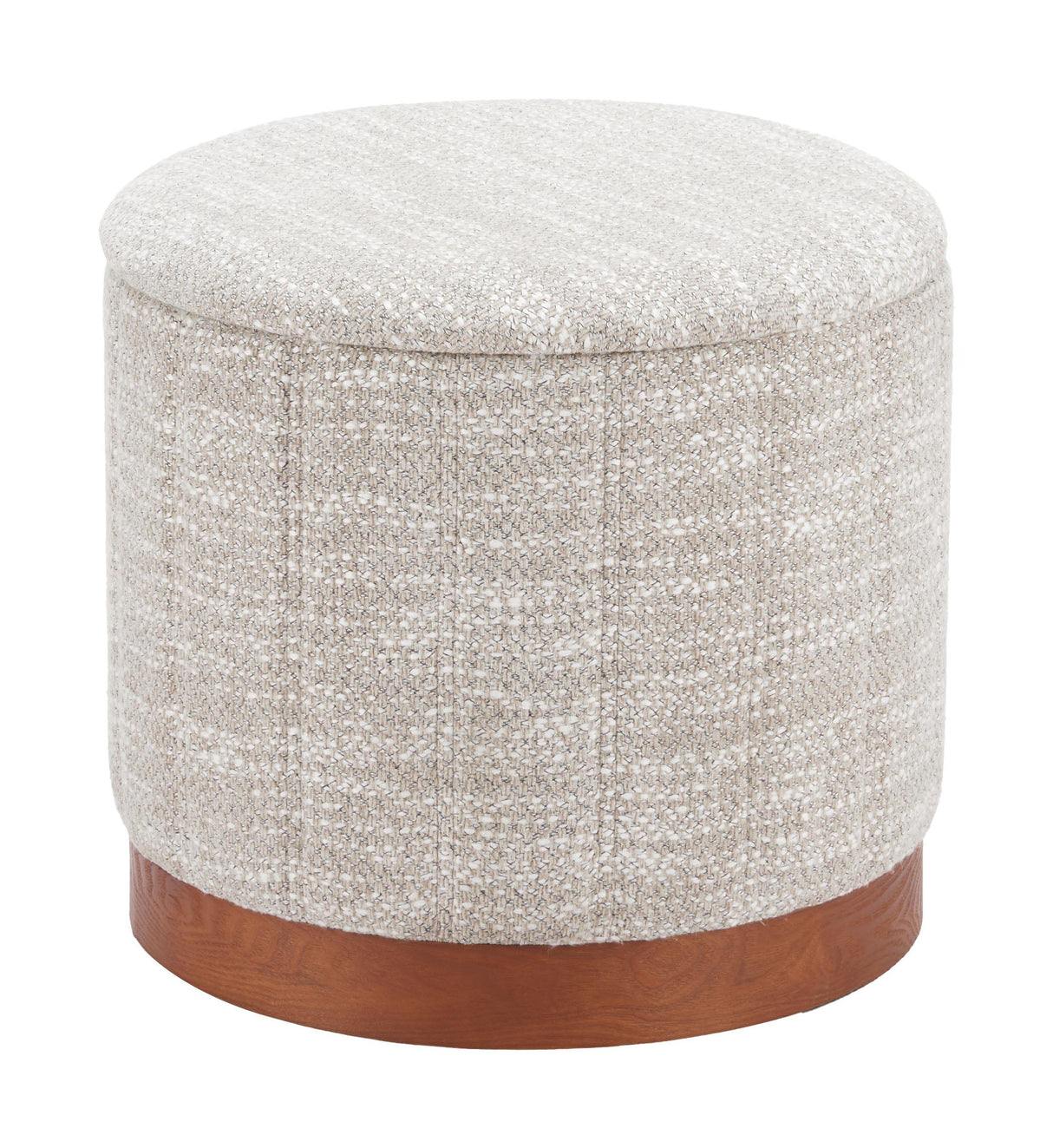 ZUO Fije Storage Ottoman Gray