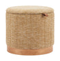 ZUO Fije Storage Ottoman Oat Yellow