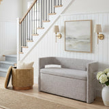 ZUO Fije Storage Ottoman Oat Yellow