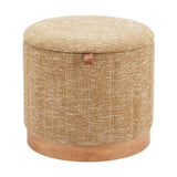 ZUO Fije Storage Ottoman Oat Yellow