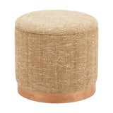 ZUO Fije Storage Ottoman Oat Yellow