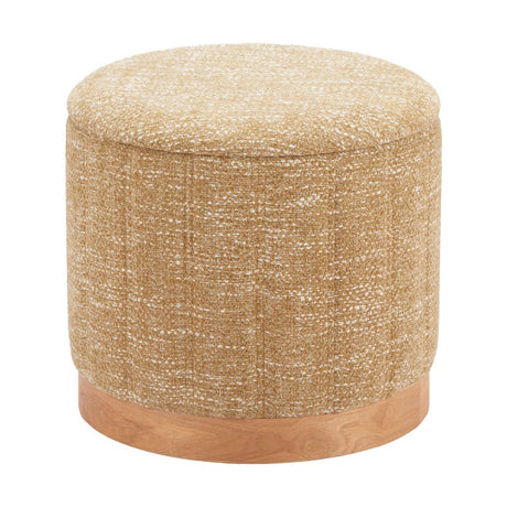 ZUO Fije Storage Ottoman Oat Yellow