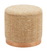 ZUO Fije Storage Ottoman Oat Yellow