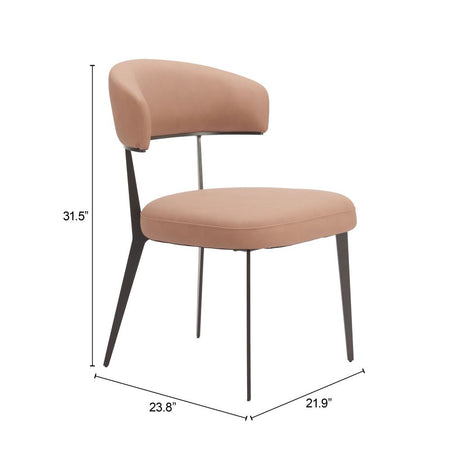 ZUO Loom Dining Chair (Set of 2) Tan