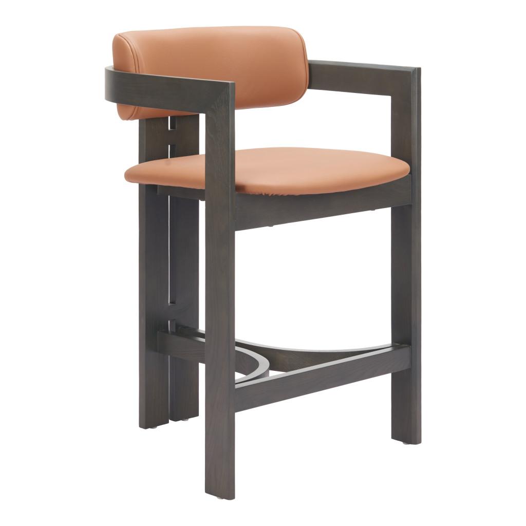 ZUO Shaili Counter Stool Brown