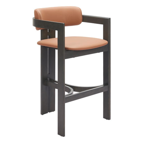 ZUO Shaili Barstool Brown