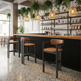 ZUO Shaili Barstool Brown