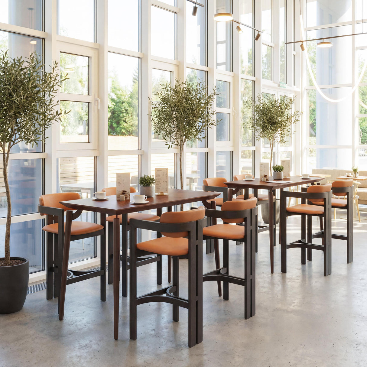 ZUO Shaili Barstool Brown