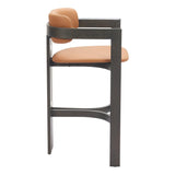 ZUO Shaili Barstool Brown