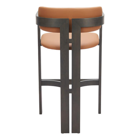 ZUO Shaili Barstool Brown