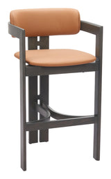 ZUO Shaili Barstool Brown