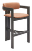 ZUO Shaili Barstool Brown
