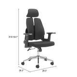 ZUO Genric Office Chair Black