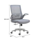 ZUO Pater Office Chair Gray