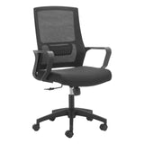 ZUO Jett Low Back Office Chair Black