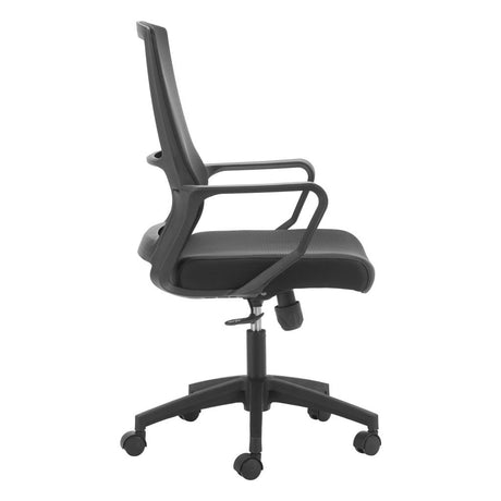 ZUO Jett Low Back Office Chair Black