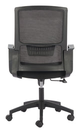 ZUO Jett Low Back Office Chair Black