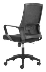 ZUO Jett Low Back Office Chair Black