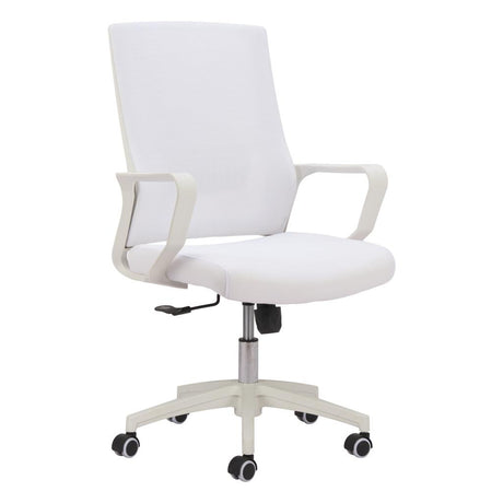 ZUO Jett Low Back Office Chair White