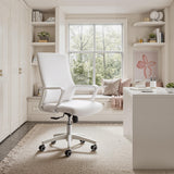 ZUO Jett Low Back Office Chair White