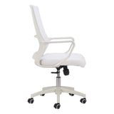 ZUO Jett Low Back Office Chair White