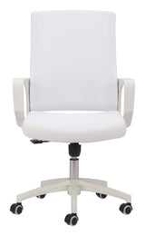 ZUO Jett Low Back Office Chair White