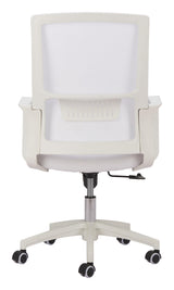 ZUO Jett Low Back Office Chair White