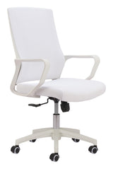 ZUO Jett Low Back Office Chair White