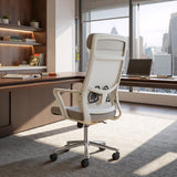 ZUO Jett High Back Office Chair Light Gray