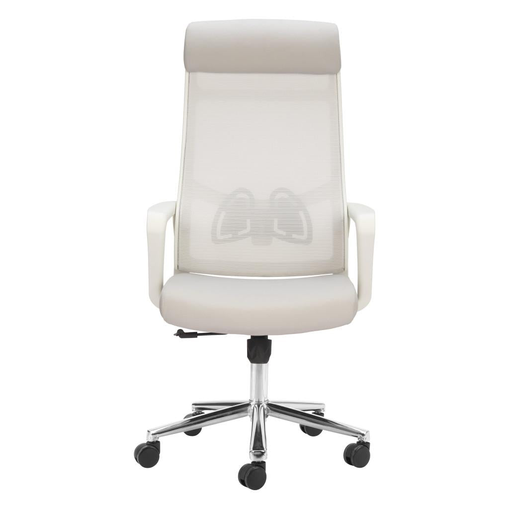 ZUO Jett High Back Office Chair Light Gray